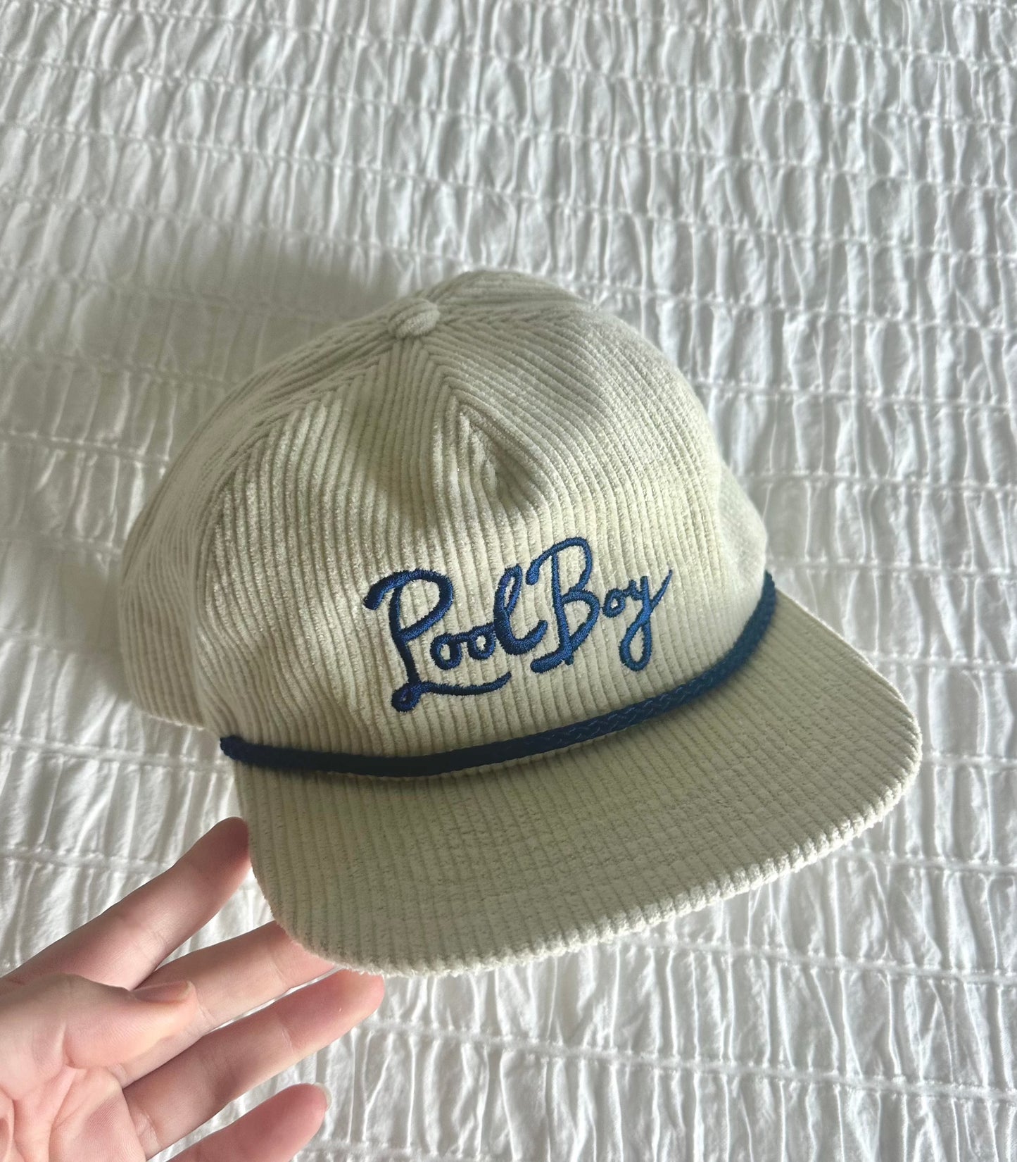 cord pool boy cap