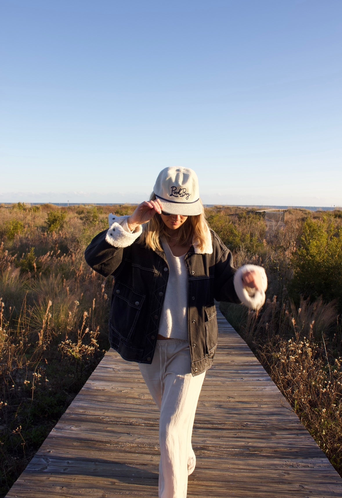 cord pool boy cap