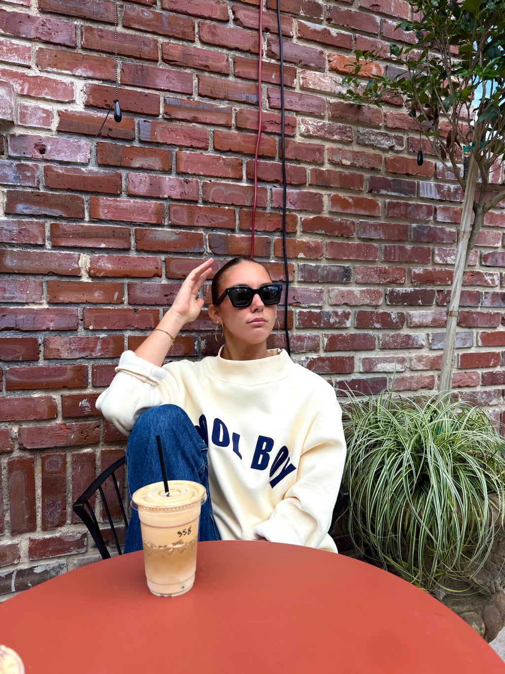 Felt Lettering Mockneck